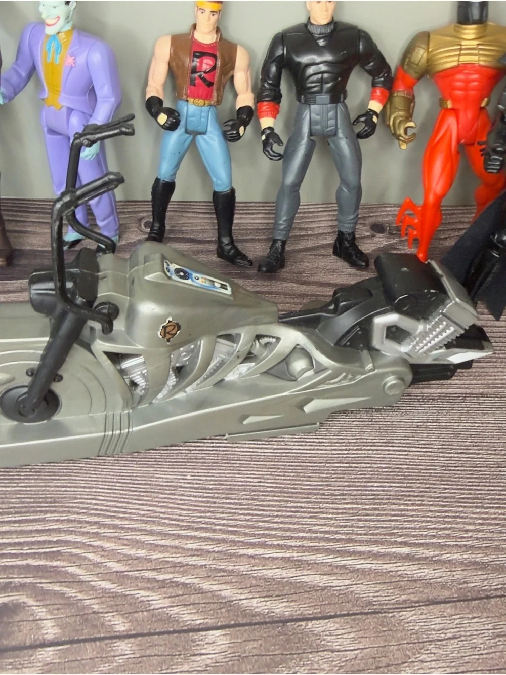 Batman Action Figure Lot Joker Robin Catwoman Legends Batman Robin Cycle